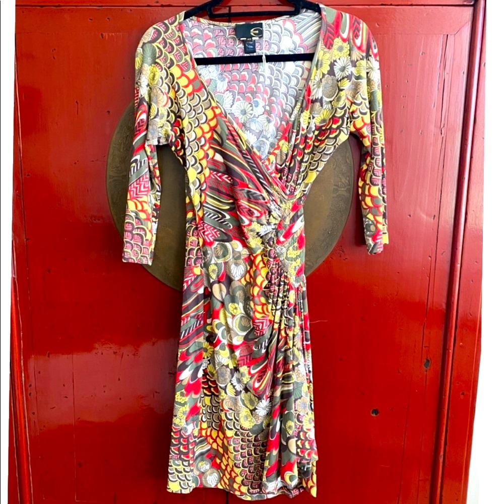 Just Cavalli Sparkle wrap dress
